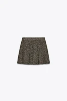 STRUCTURED JACQUARD MINI SKIRT