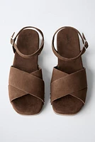 LEATHER CLOGS WITH THIN SOLE