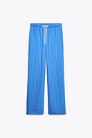 STRIPED PAJAMA PANTS ZW COLLECTION