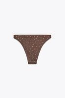 CULOTTE DE BIKINI EN TULLE À POIS