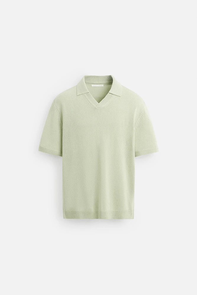 POLO EN MAILLE STRUCTURÉ