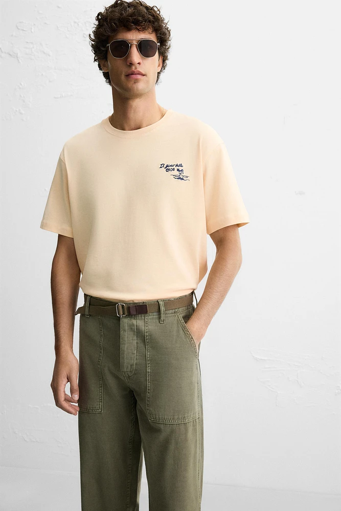 T-SHIRT IMPRIMÉ CONTRASTE
