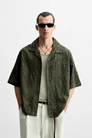 FLORAL APPLIQUÉ SHIRT