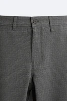 TEXTURED STRETCH PANTS