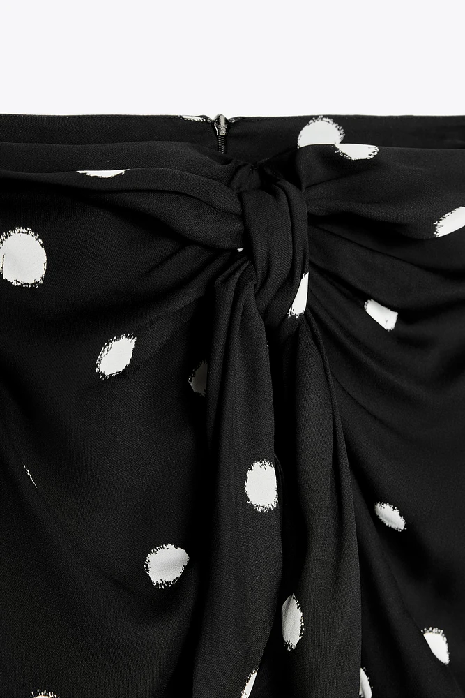 ZW COLLECTION POLKA DOT MIDI SKIRT