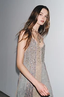 ZW COLLECTION BEADED SLIP DRESS