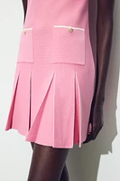 ROBE EN MAILLE À PLIS