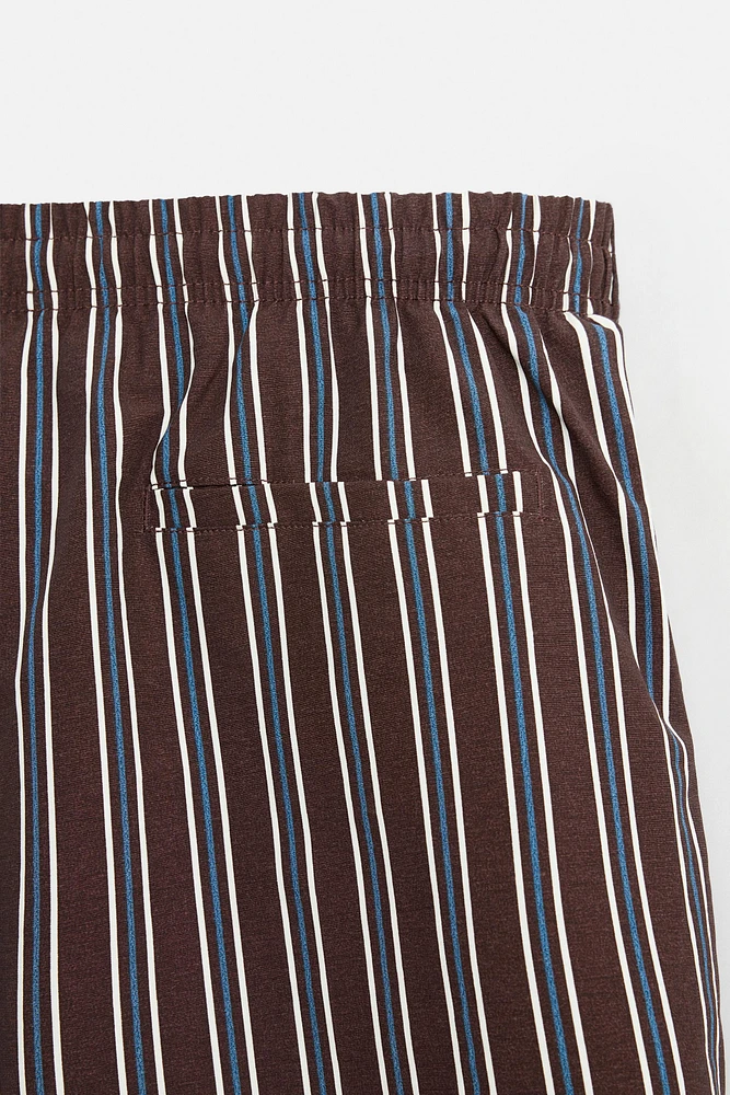 MAILLOT DE BAIN MI-LONG À RAYURES