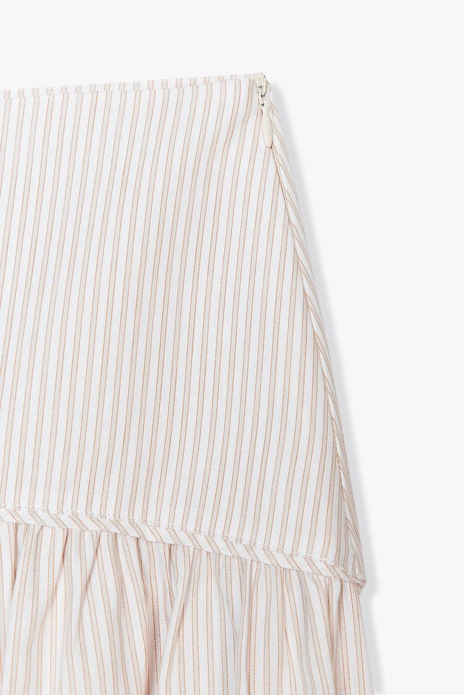 STRIPED MINI SKIRT