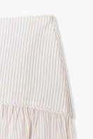 STRIPED MINI SKIRT