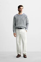 RIBBED CONTRASTING SWEATER