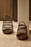 TALL RATTAN BASKET