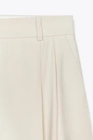 PLEATED WIDE LEG PANTS