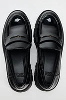 TREADED SOLE LOAFERS