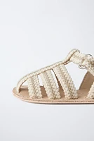 SOFT COTTON FISHERMAN SANDALS