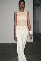 SLEEVELESS KNIT TOP