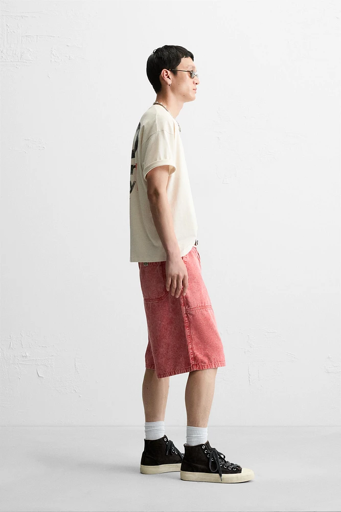 WASHED PRINT T-SHIRT