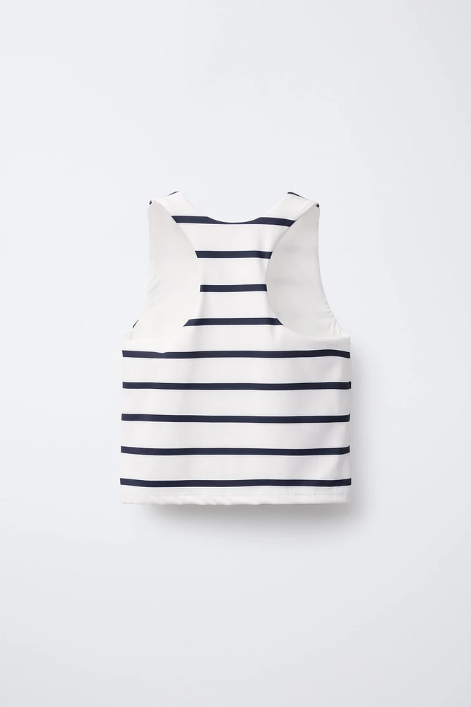 SPORTY STRIPED T-SHIRT