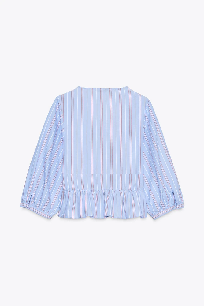 STRIPED TIE SHIRT