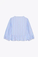 STRIPED TIE SHIRT