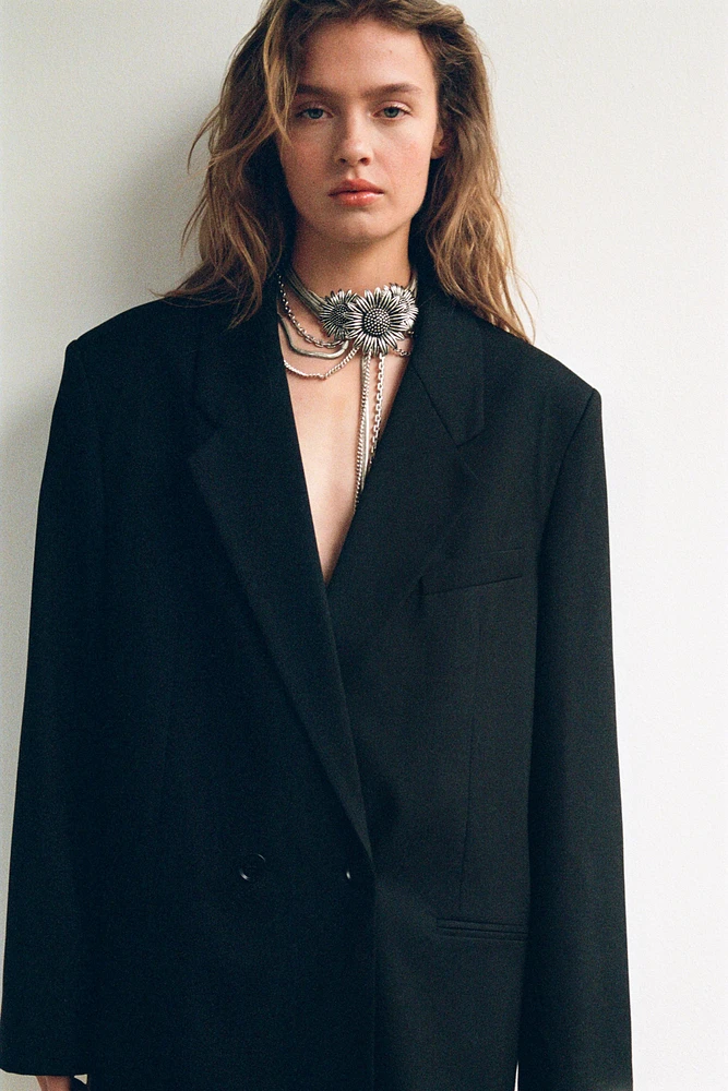 OVERSIZED DOUBLE BREASTED BLAZER