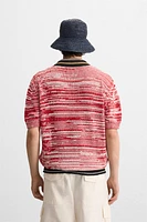 POLO EN MAILLE CONTRASTE