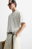 T-SHIRT BOXY FIT À RAYURES