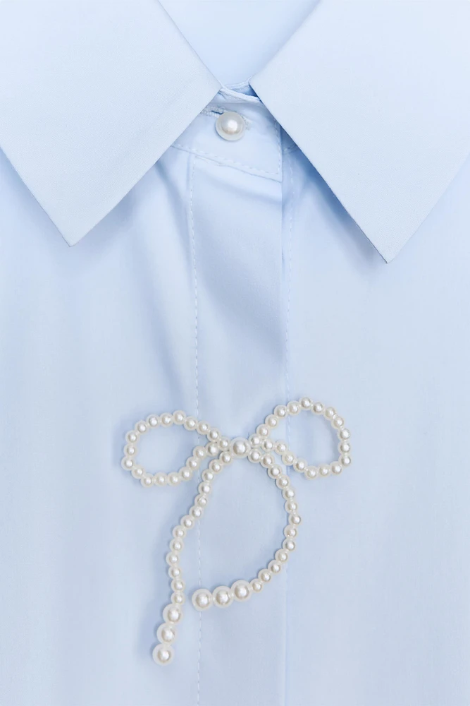 PEARL POPLIN SHIRT