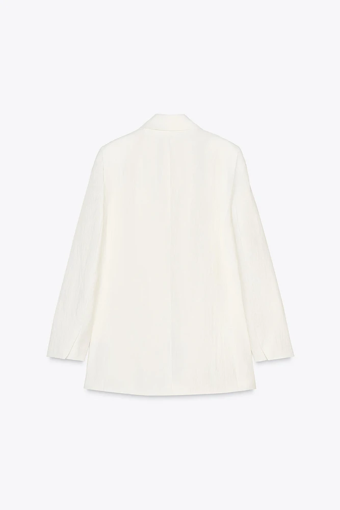 WRINKLED EFFECT BLAZER