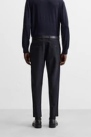 TEXTURED STRETCH PANTS