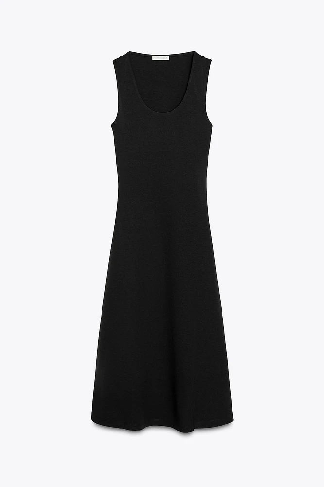 INTERLOCK MIDI DRESS