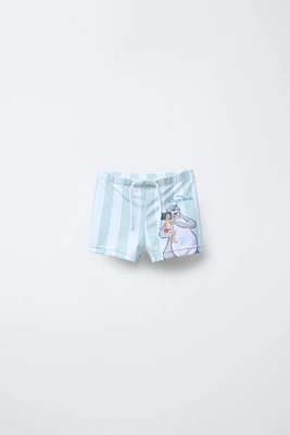 1-6 YEARS/ STRIPED THE JUNGLE BOOK © DISNEY SWIM TRUNKS