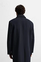 STRUCTURED WOOL BLEND COAT