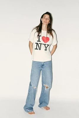NY® WASHED EFFECT T-SHIRT