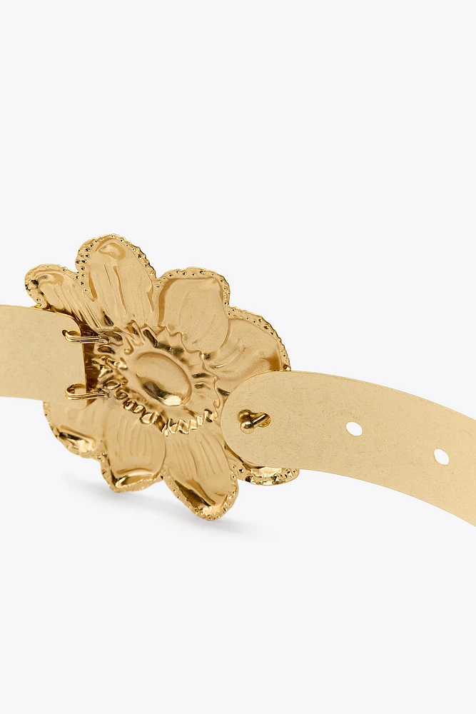 METAL FLOWER BELT