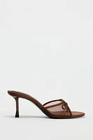 MESH BOW SANDALS