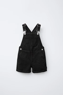 SHORT DENIM OVERALLS