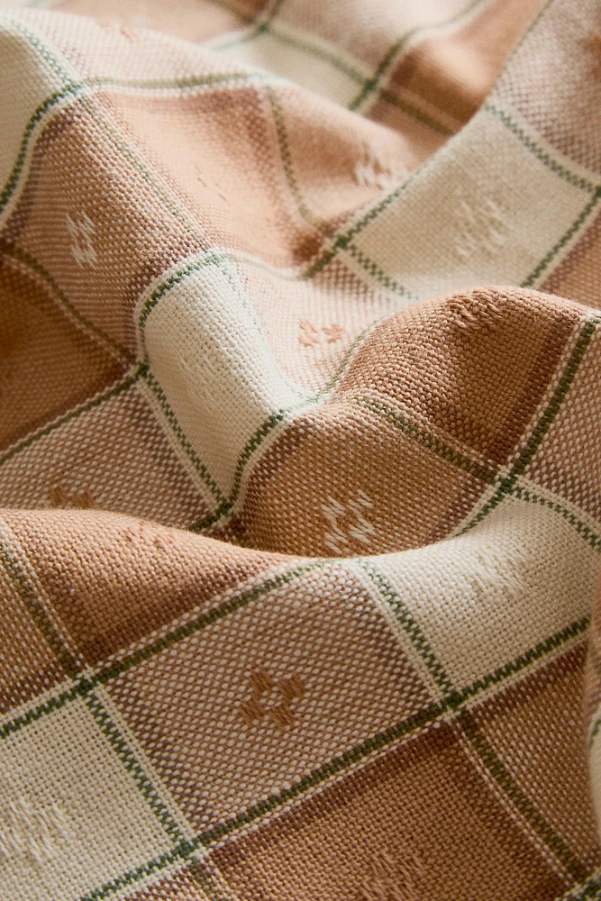 CHECK DYED THREAD NAPKINS (SET OF 2)