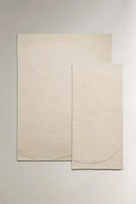 TAPIS LAINE COTON DEMI-CERCLE
