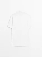 Polo texturé piqué 100 % coton