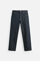 STRAIGHT LEG ANKLE FIT JEANS