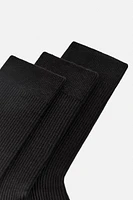 3-PACK OF RIB SOCKS