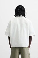 CHEMISE JACQUARD EN COTON ET LIN