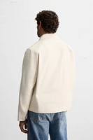 TEXTURED POCKET OVERSHIRT