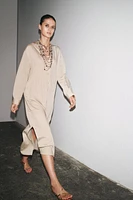 STRIPED SHIRT DRESS ZW COLLECTION