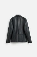 POCKET LEATHER JACKET