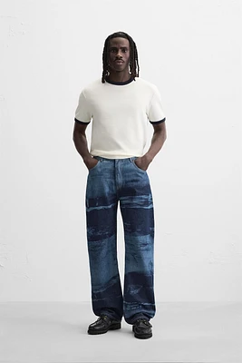 JEAN RELAXED FIT IMPRIMÉ