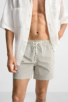 GEOMETRIC PRINT MEDIUM SWIMSUIT