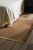 JUTE AREA RUG WITH DIAMONDS