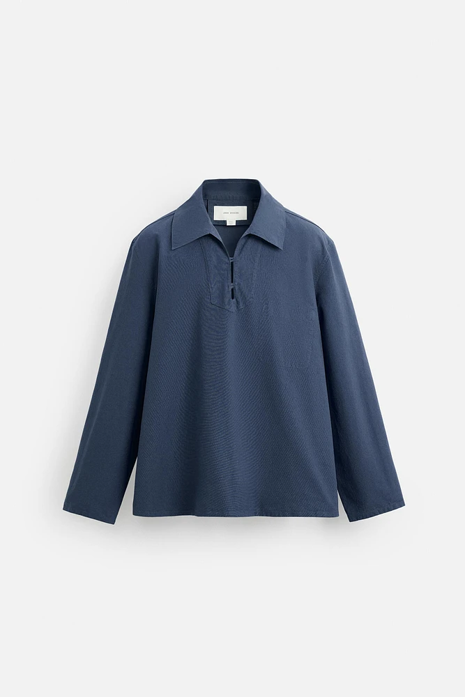 SURCHEMISE SMOCK DÉLAVÉE